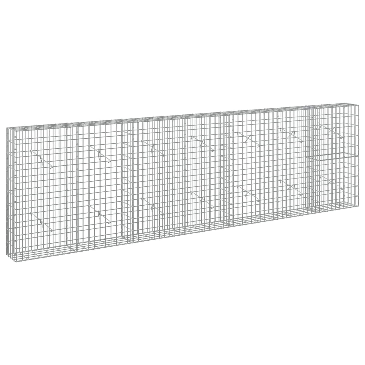 Gabion 5 mm Dróttal és 5x10 cm Rácsos 350x20x100 cm 2