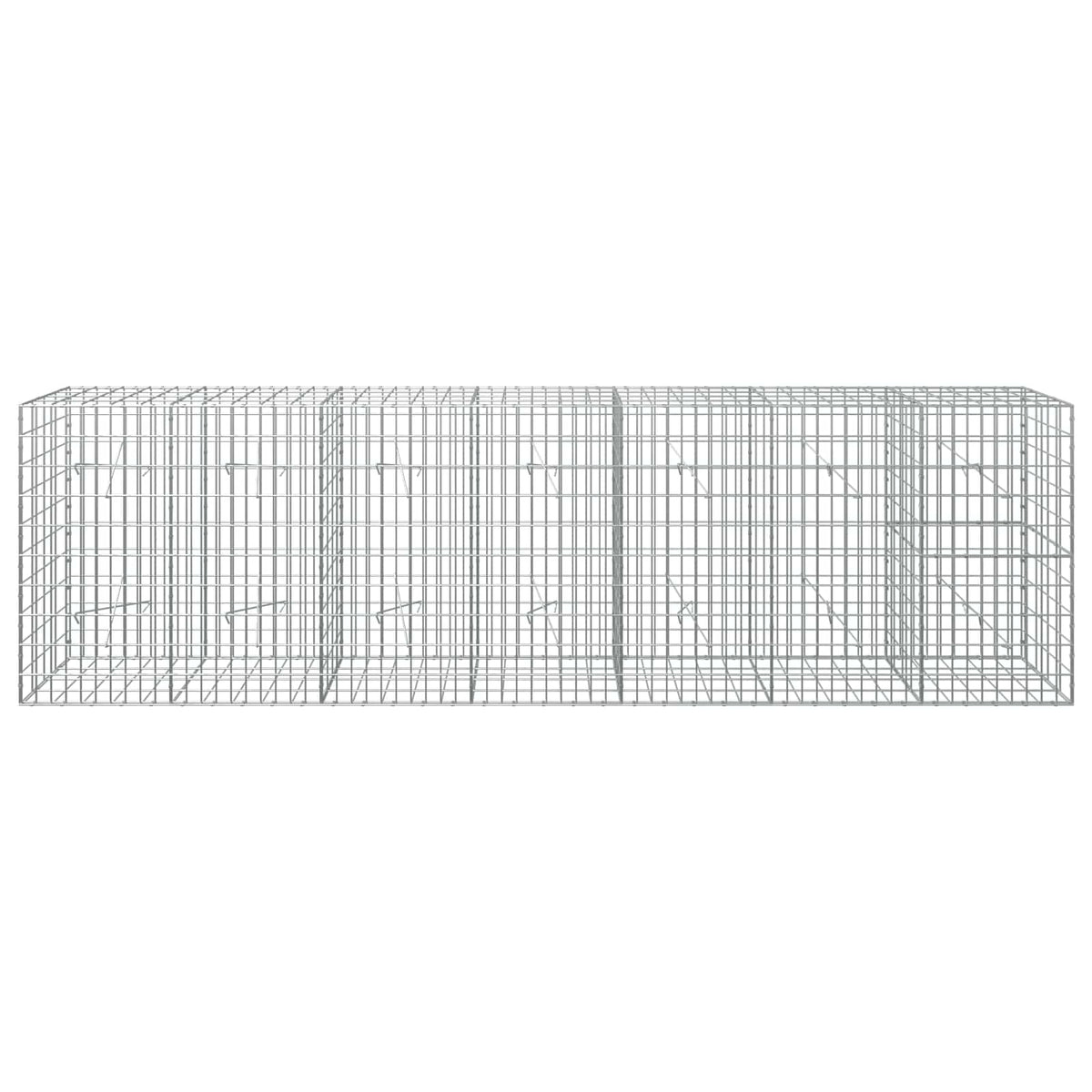 Gabion 5 mm Dróttal és 5x10 cm Rácsos 350x20x100 cm 3