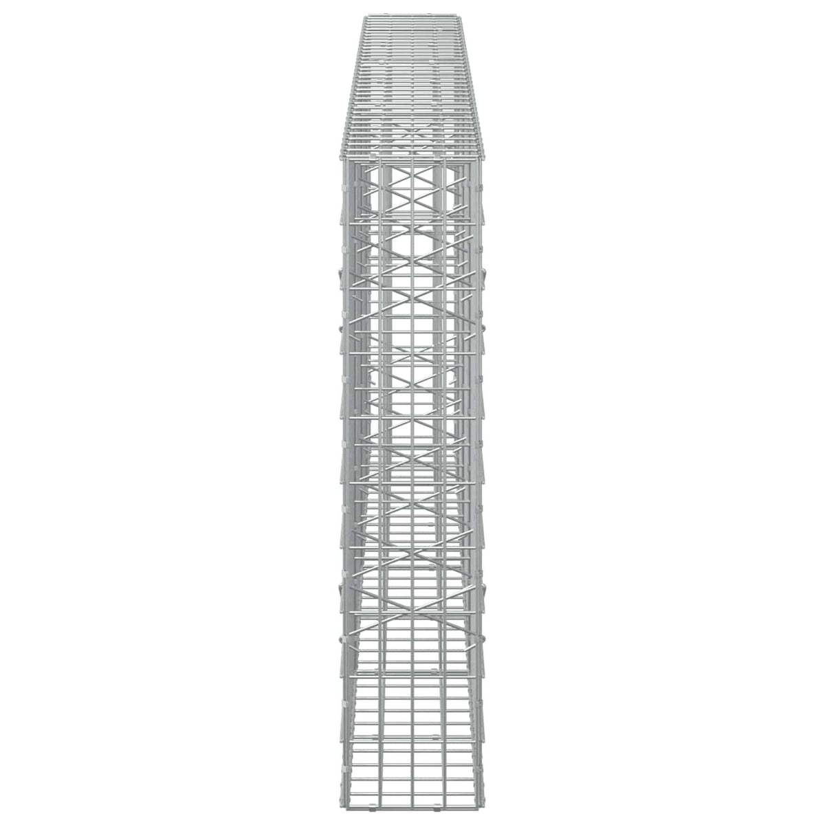 Gabion 5 mm Dróttal és 5x10 cm Rácsos 350x20x100 cm 4