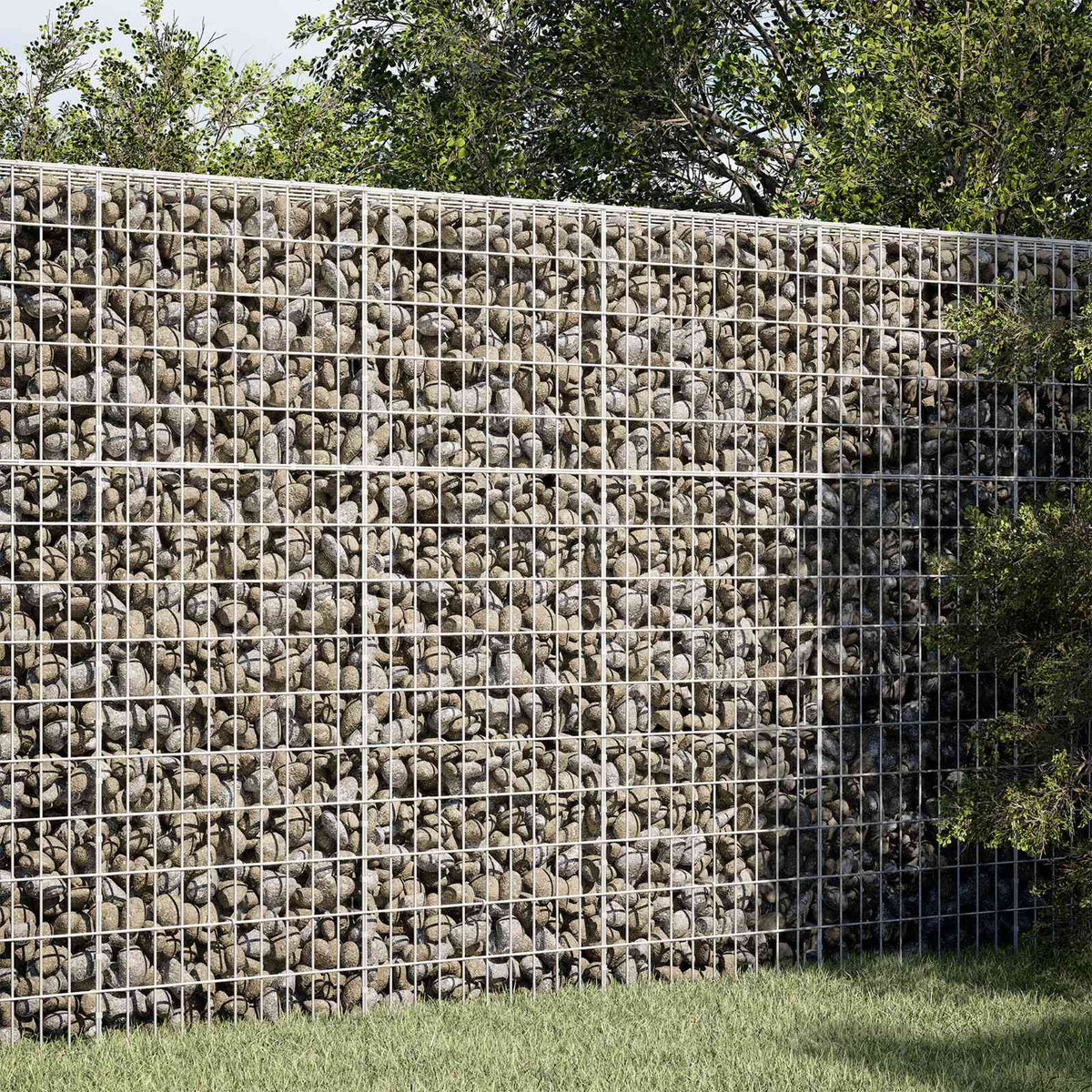 Gabion 5 mm Dróttal és 5x10 cm Rácsozással 150x30x150 cm