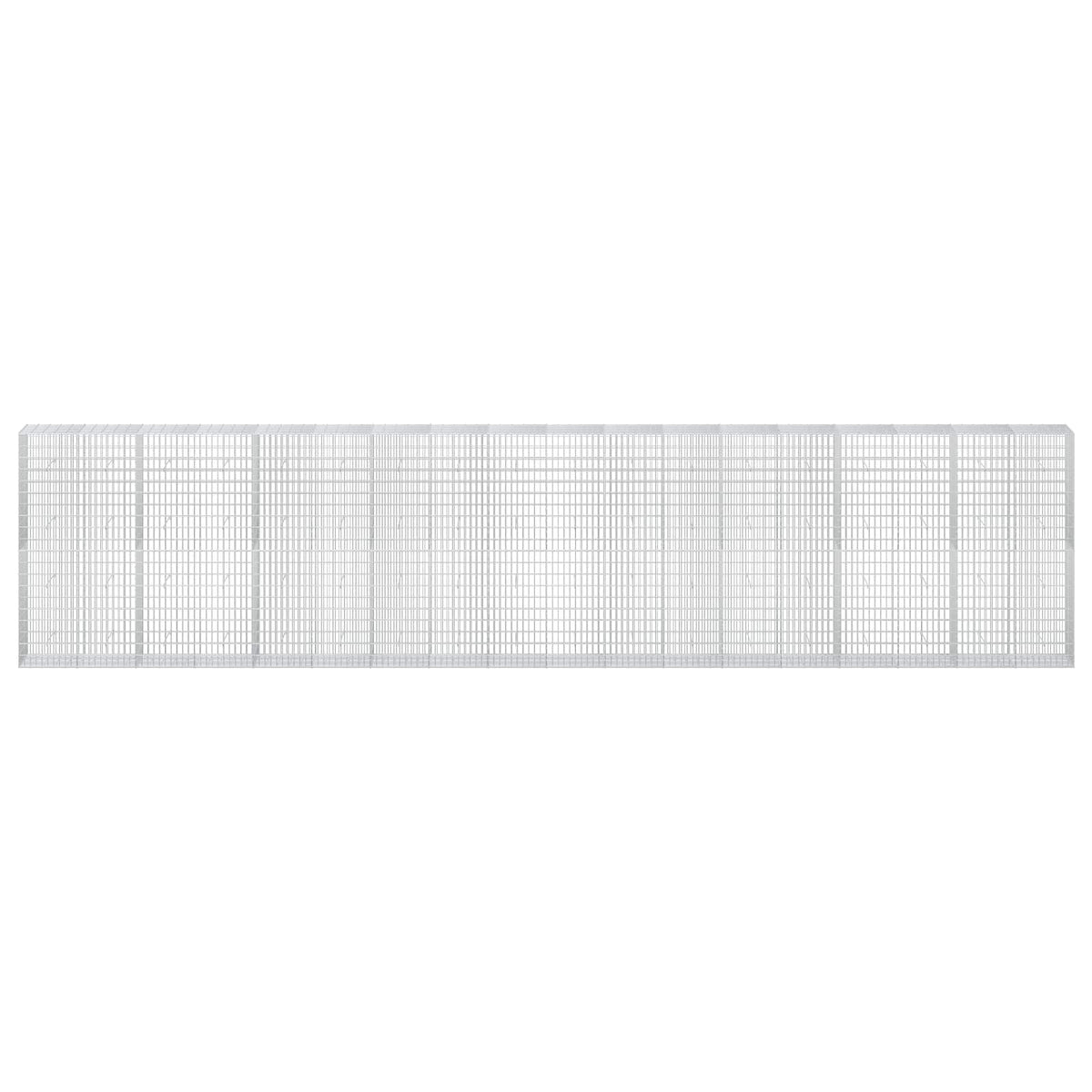 Gabion 5 mm Dróttal és 5x10 cm Rácsos 900x50x200 cm 3