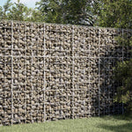 Gabion 5 mm-es dróttal és 10x10 cm-es hálóval 50x20x150 cm