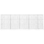 Gabion 5 mm-es dróttal és 10x10 cm-es hálóval 450x20x150 cm 3