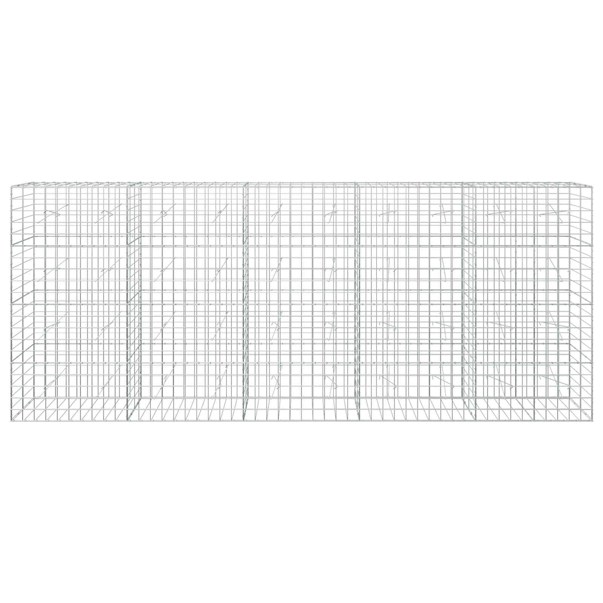 Gabion 5 mm-es dróttal és 10x10 cm-es hálóval 500x20x200 cm 3