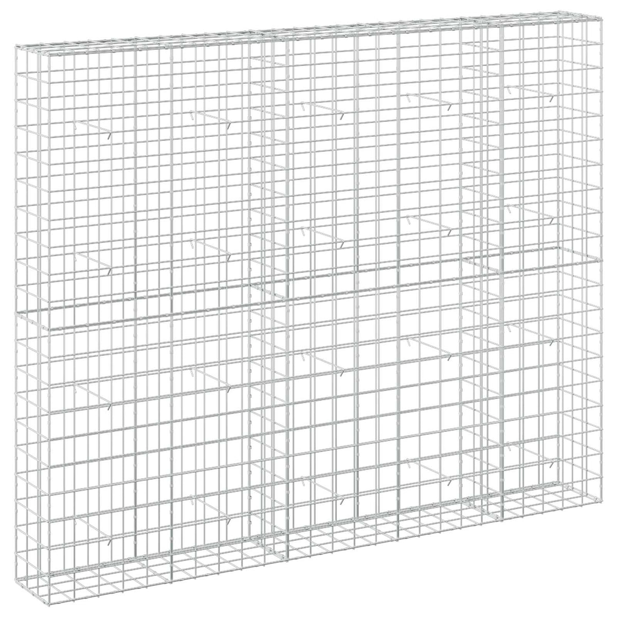 Gabion 5 mm-es dróttal és 10x10 cm-es hálóval 250x30x200 cm 2