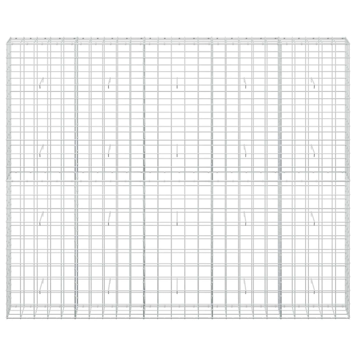 Gabion 5 mm-es dróttal és 10x10 cm-es hálóval 250x30x200 cm 3