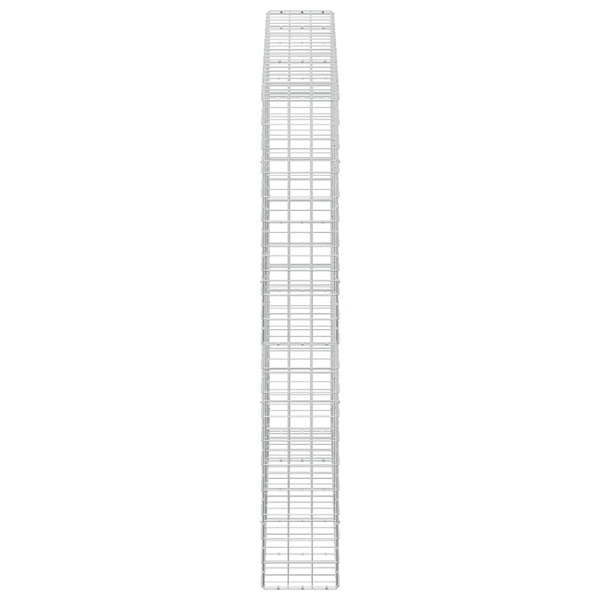 Gabion 5 mm-es dróttal és 10x10 cm-es hálóval 250x30x200 cm 4