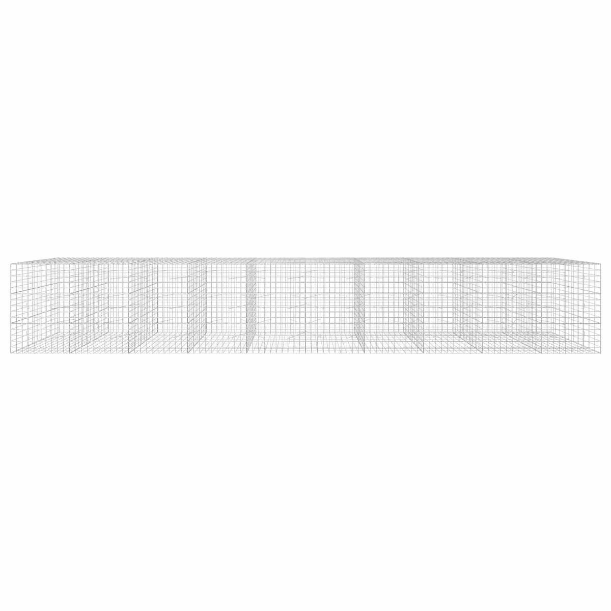 Gabion 5 mm-es dróttal és 10x10 cm-es hálóval 1000x100x150 cm 3