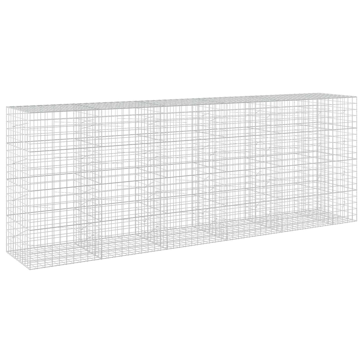 Gabion 5 mm-es dróttal és 10x10 cm-es hálóval 550x100x200 cm 2
