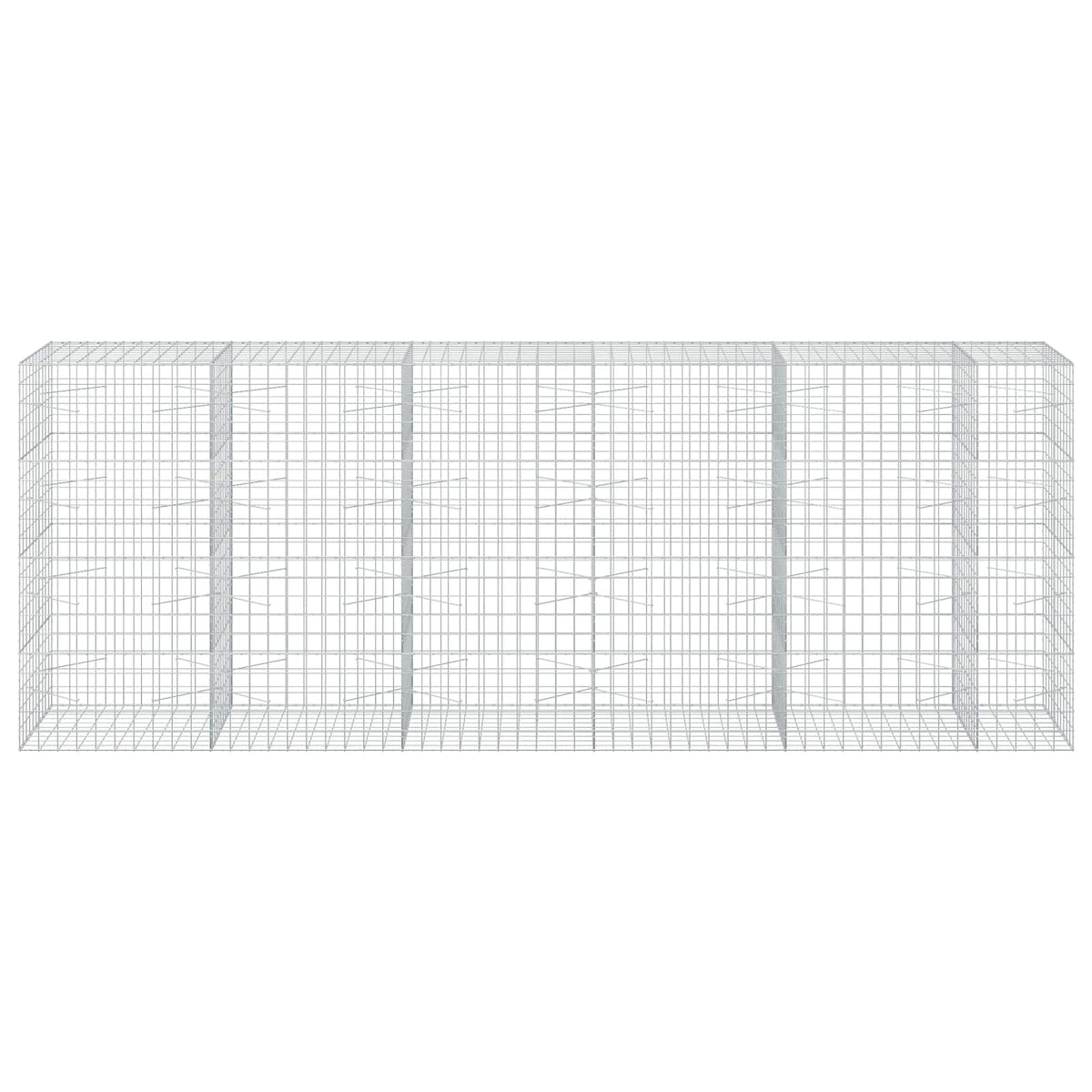 Gabion 5 mm-es dróttal és 10x10 cm-es hálóval 550x100x200 cm 3