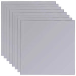 Tükrök 8 db Ezüst 20,5 x 20,5 x 0,4 cm Kiváló minőségű üveg 5