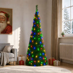 Pop-up LED-es karácsonyfa 180 cm 150 LED PVC Zöld