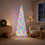 Pop-up LED-es karácsonyfa 180 cm 150 LED PVC és PET Fehér 3