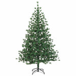 Műanyag Hajtogatós Karácsonyfa 150 cm 150 LED Meleg fehér 5