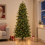 Műanyag Hajtogatós Karácsonyfa 180 cm 300 LED Meleg fehér