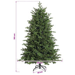 Műkarácsonyfa gömbbel 150 cm 150 LED Meleg fehér PVC és fém 11