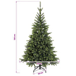 Műkarácsonyfa gömbbel 120 cm 150 LED Meleg fehér PVC és fém 11