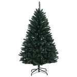 Sötétzöld műfenyő gömbökkel 150 cm 150 LED Meleg fehér 5