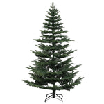 Műkarácsonyfa gömbbel 150 cm 150 LED Meleg fehér PE és PVC Zöld 5