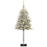 Műfenyő gömbökkel 150 cm 150 LED Meleg fehér PVC és fém 4