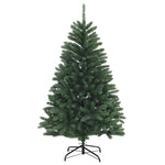 Műkarácsonyfa középzöld gömbökkel 150 cm 150 LED Meleg fehér 5
