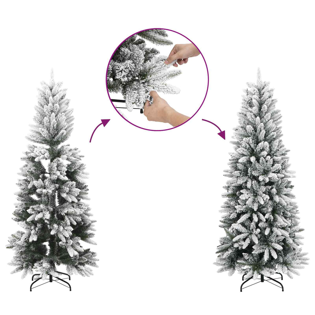 Műkarácsonyfa gömbbel 120 cm 150 LED Meleg fehér PVC és PE 10