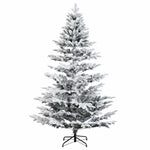 Műkarácsonyfa gömbbel 150 cm 150 LED Meleg fehér PE és PVC 5