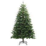 Műfenyő gömbökkel 150 cm 150 LED Meleg fehér PVC és fém Zöld 5