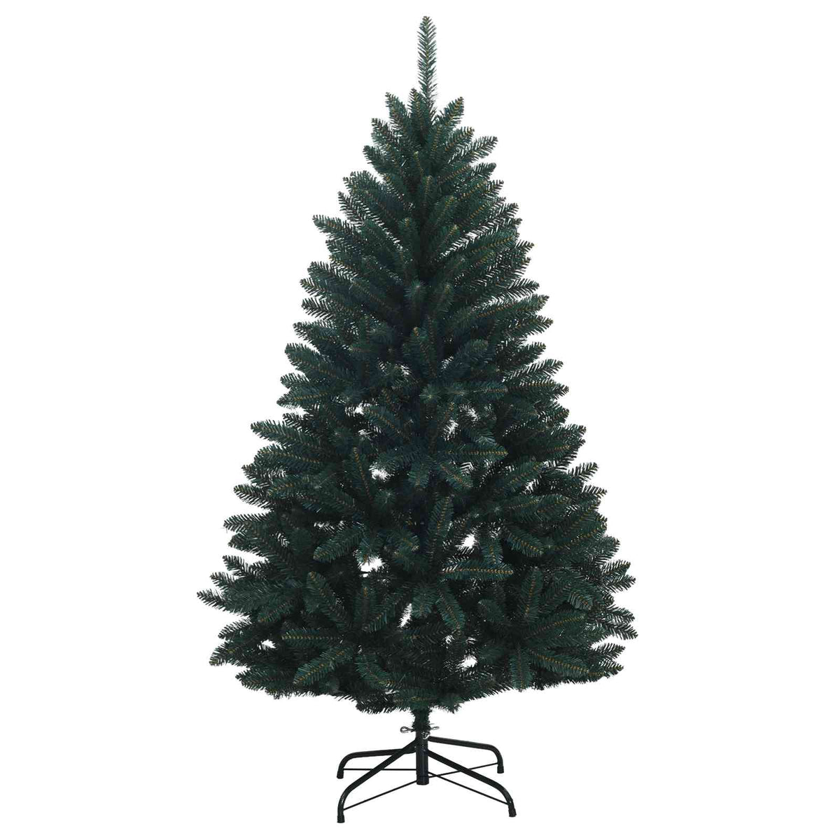 Sötétzöld műkarácsonyfa gömbökkel 150 cm 150 LED Meleg fehér 5