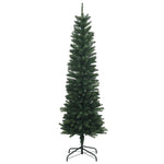 Karcsú műkarácsonyfa gömbökkel 150 cm 150 LED Meleg fehér 5