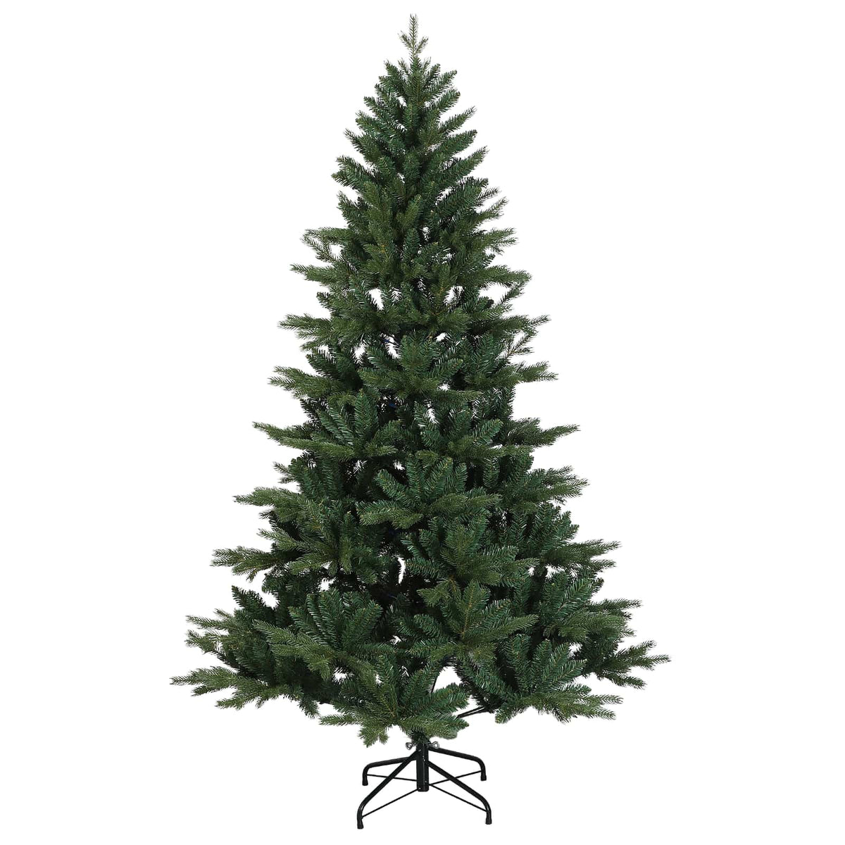 Műkarácsonyfa gömbbel 150 cm 150 LED Meleg fehér PVC és fém 5