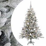 Műfenyő gömbökkel 150 cm 150 LED Meleg fehér PVC és fém 2