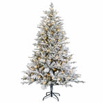 Műanyag Hajtogatós Karácsonyfa 240 cm 300 LED Meleg fehér 4
