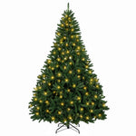 Műanyag Hajtogatós Karácsonyfa 210 cm 300 LED Meleg fehér 4