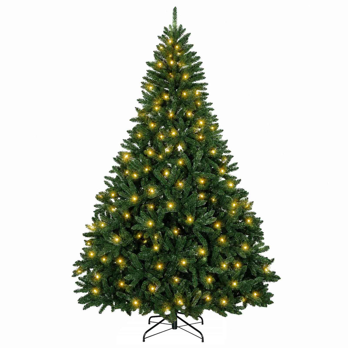 Műanyag Hajtogatós Karácsonyfa 210 cm 300 LED Meleg fehér 4