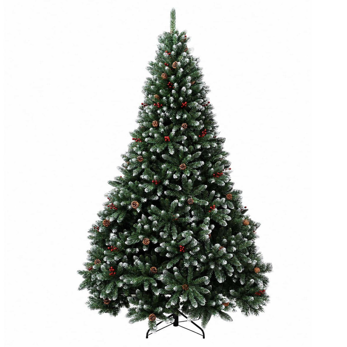 Műanyag Hajtogatós Karácsonyfa 210 cm 300 LED Meleg fehér 5