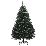 Zöld műkarácsonyfa gömbökkel 180 cm 300 LED Meleg fehér 5
