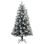 Mű zsanéros karácsonyfa gömbökkel 210 cm 300 LED Meleg fehér 5