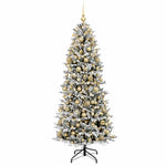 Műkarácsonyfa gömbbel 240 cm 300 LED Meleg fehér PVC és PE 4