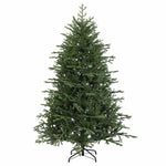 Műkarácsonyfa gömbbel 210 cm 300 LED Meleg fehér PVC és fém 5