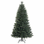 Műfenyő gömbökkel 180 cm 300 LED Meleg fehér PVC és fém Zöld 5