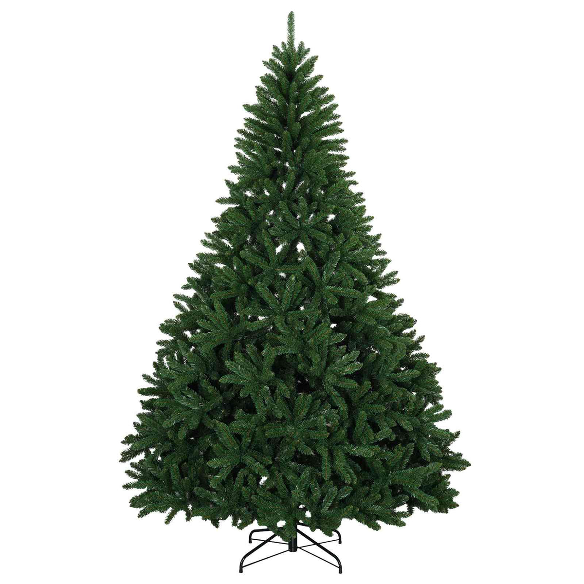 Műkarácsonyfa középzöld gömbökkel 240 cm 300 LED Meleg fehér 5