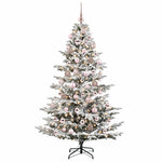 Műkarácsonyfa gömbbel 240 cm 300 LED Meleg fehér PE és PVC 4