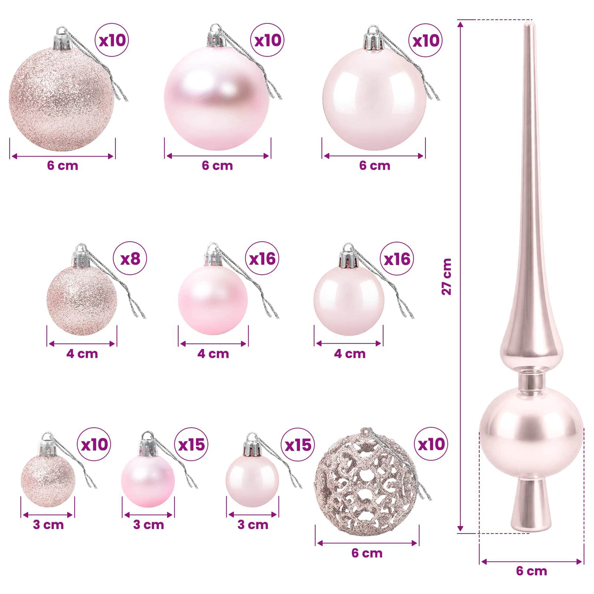 Műfenyő gömbökkel 210 cm 300 LED Meleg fehér PVC és fém Zöld 12