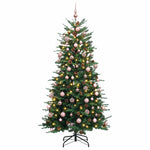 Műanyag Hajtogatós Karácsonyfa 240 cm 300 LED Meleg fehér 4