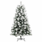 Mű zsanéros karácsonyfa gömbökkel 240 cm 300 LED Meleg fehér 5