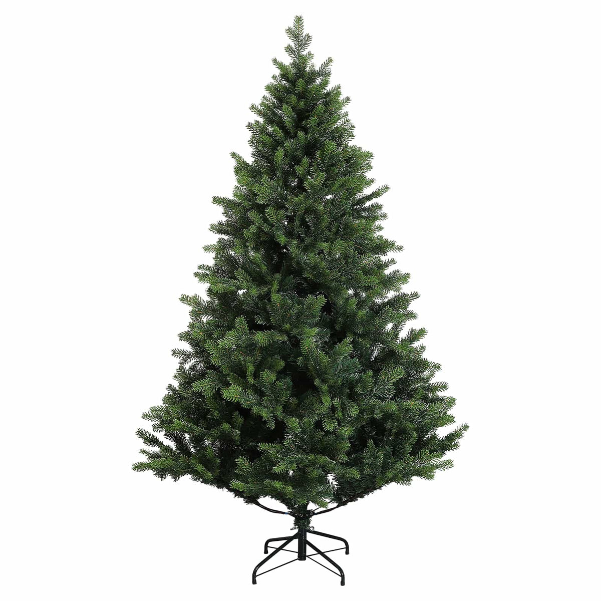 Műfenyő gömbökkel 180 cm 300 LED Meleg fehér PVC és fém Zöld 5