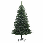 Műfenyő gömbökkel 210 cm 300 LED Meleg fehér PVC és fém 5