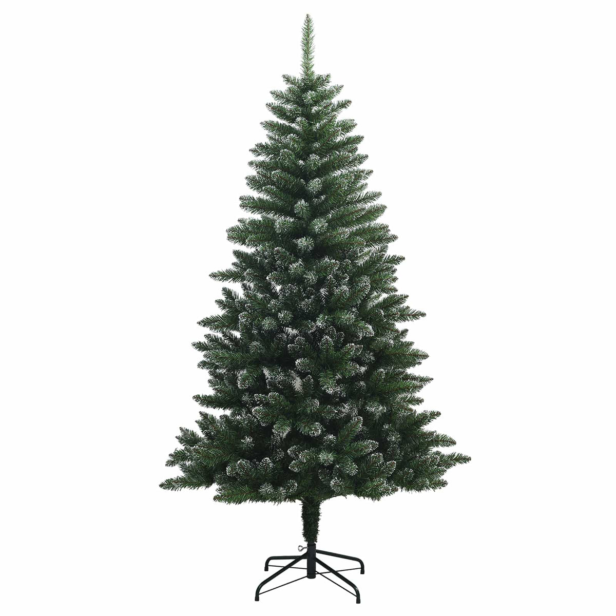 Műfenyő gömbökkel 210 cm 300 LED Meleg fehér PVC és fém 5