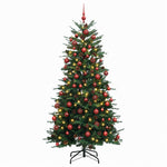 Műanyag Hajtogatós Karácsonyfa 180 cm 300 LED Meleg fehér 4